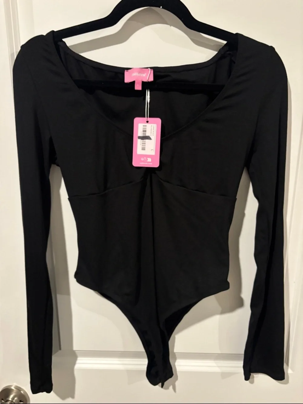 Jonah Long Sleeve V Neck Bodysuit - Picture 6 of 7